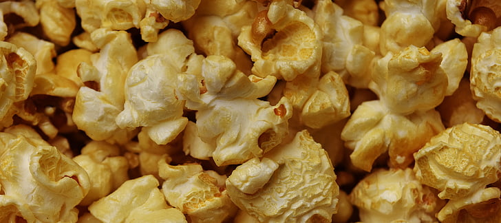 Popcorn, knapra, snacks, knabberzeug, äta, krispiga, mellanmål