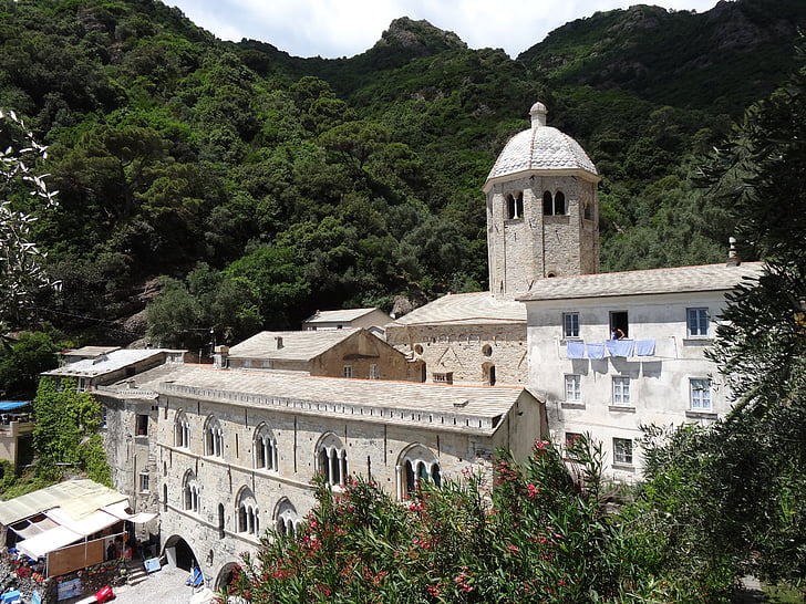 San fruttuoso, Ligurie, Itálie, klášter
