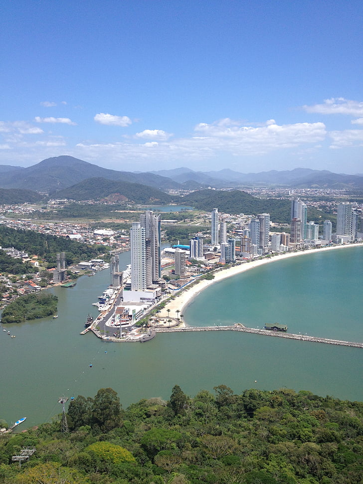 Santa catarina, Florianópolis, Bãi biển, Bra-xin, Thiên nhiên, Tháng ba, chân trời