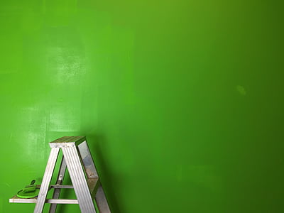 ladder, green, greenscreen, paint, green screen, green background, background