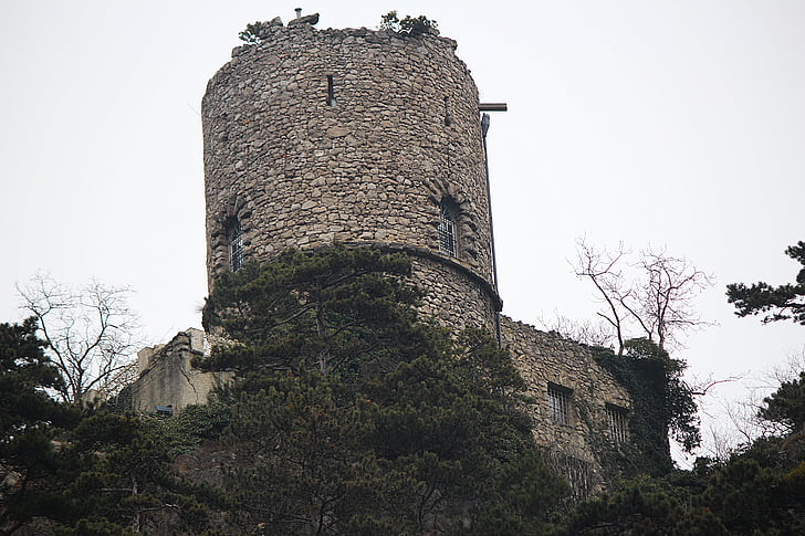 black tower, castle, fortress, tower, mödling