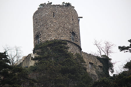 zwarte toren, Kasteel, Fort, toren, Mödling (MD)