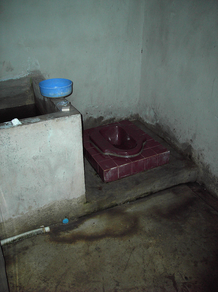 toilette accroupie, hockklo, urinoir, toilette, WC, Thaïlande