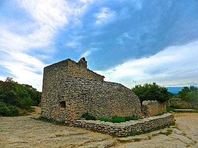 stone building, material, construction, natural, rough, abode, old