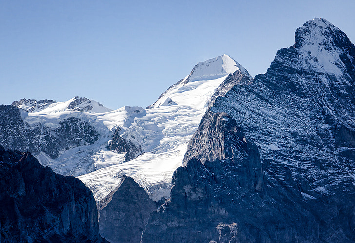 Schweiz, Eiger, bjerge, sne, nord væg, Eiger north face, natur