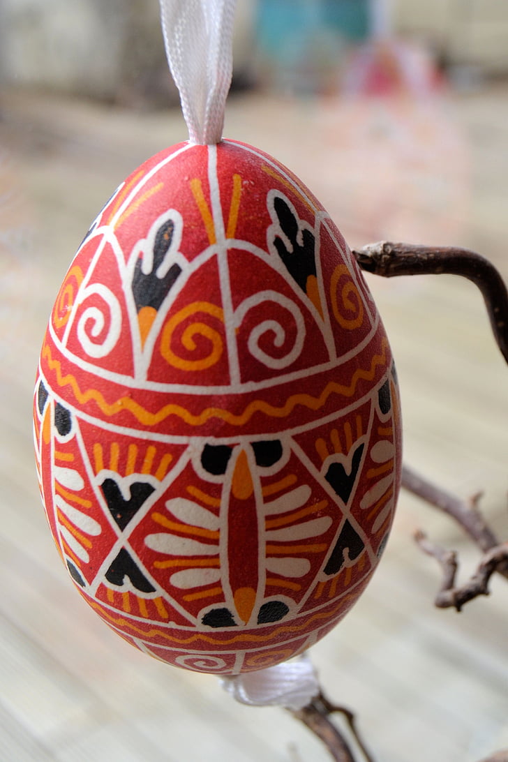 Великден, Великденско яйце, Деко, гъска яйце, изкуство, затвори, Великденски яйца