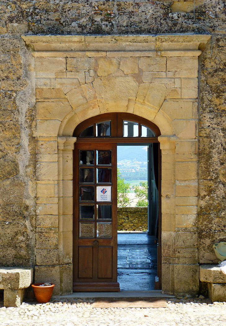 vrata, nekdanji, vnos, stara vrata, srednjeveške, vrata Les, vhodna vrata