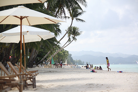 Spiaggia di Boracay, spiaggia, cielo