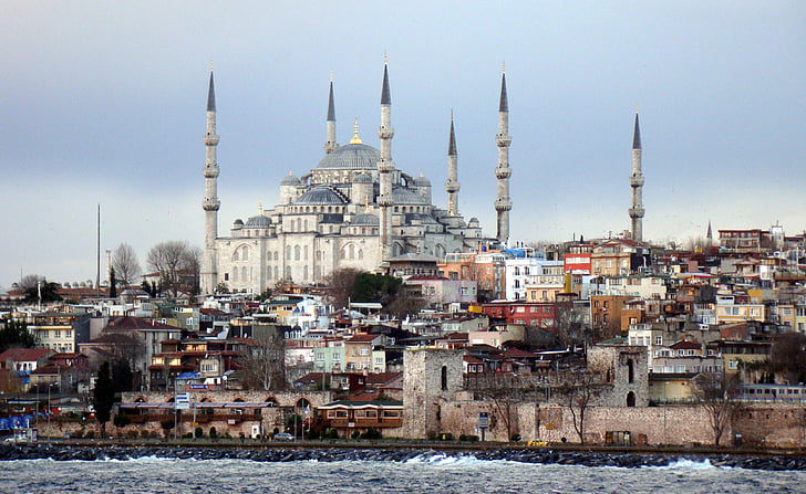 Turkije, Bosporus, Straat, Istanbul, brug, kanaal, schip