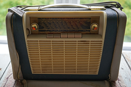 휴대용 라디오, 라디오, 50, 음악, 향수, 레트로