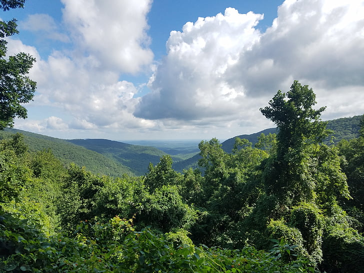 Gruzja, góry, krajobraz, Natura, niebo, Chmura, odkryty