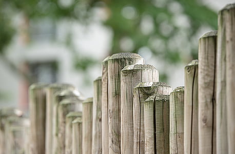 フェンス, 木製の柵, 木材, 制限, 分界, ボード, 杭