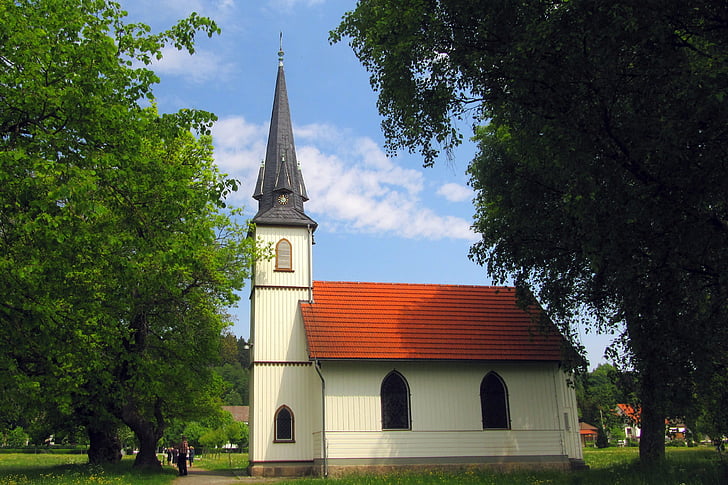 cerkev, lesena cerkev, arhitektura, stari, zvonik, vere, krščanstvo