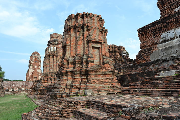 Ayutthaya, Thailand, Tempel, bleibt, Wat Phra wenn Sanphet, Spiritualität, Asien