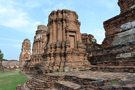 Ayutthaya, Tayland, Tapınak, kalır, WAT phra Eğer sanphet, Maneviyat, Asya