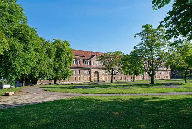 Petersberg, Erfurt, Thüringen Tyskland, Tyskland, Citadel, kultur, platser av intresse