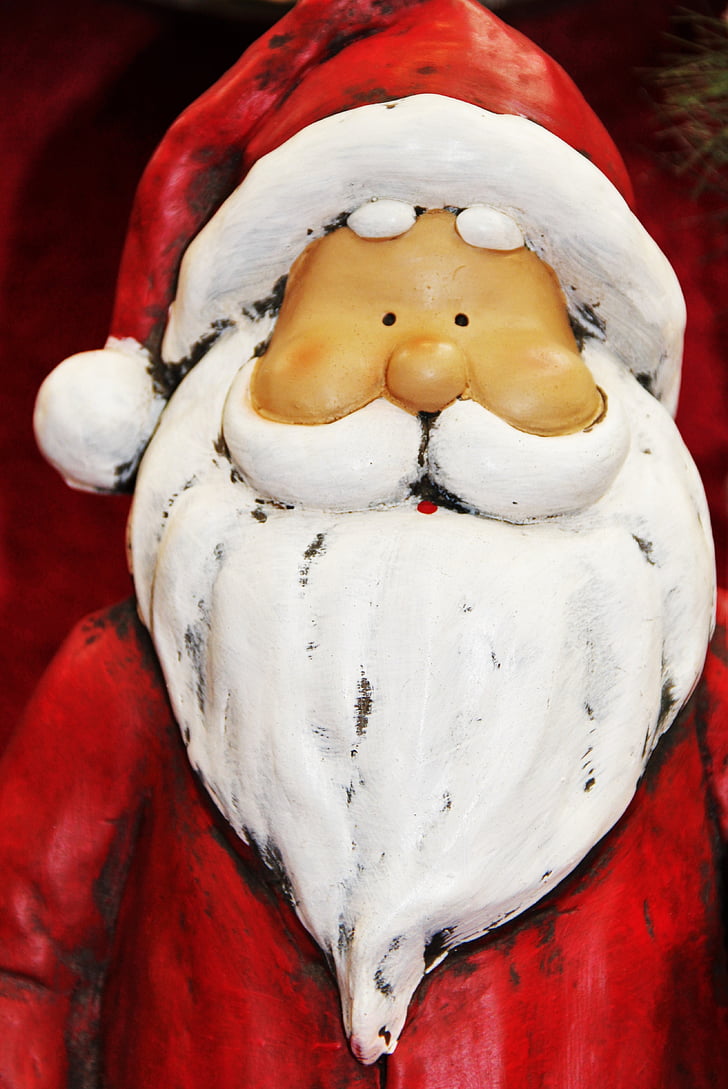 Pare Noel, figura de Nadal, abric vermell, barba, Nadal, decoració de Nadal, decoració