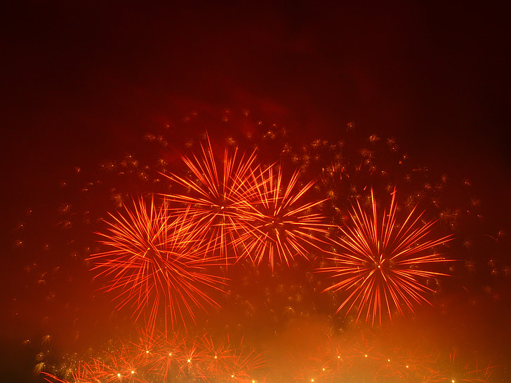 fireworks, pyrotechnics, celebration, night, event, light, explosion