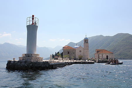 Černá Hora, Boka bay, Bay, Adriatic, krajina, cestování, Boka