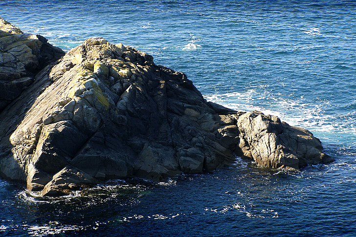 klipper, Cliff, Bretagne, atlantiske, kysten, sjøen, hav