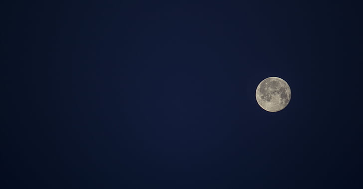 місяць, небо, синій