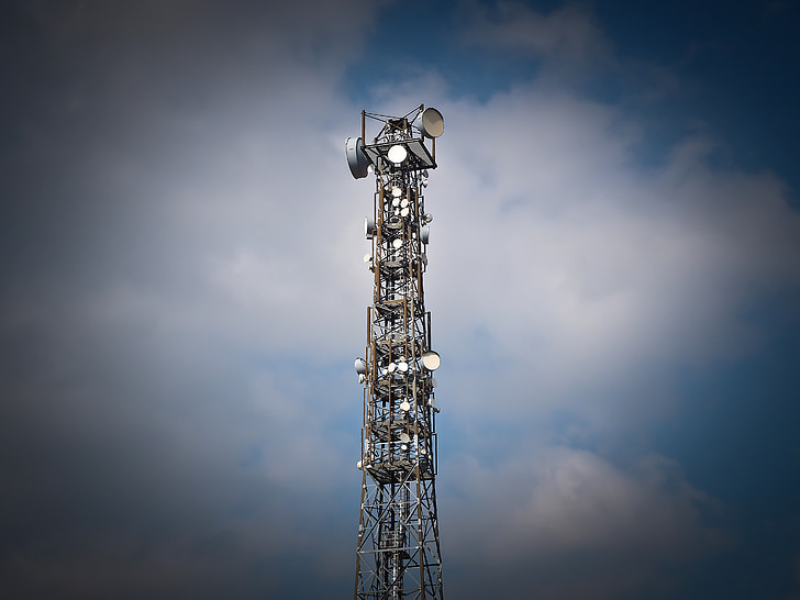 radijo bokštas, radijo, antenos, antenos stiebo, priimamasis, telekomunikacijų, komunikacijos