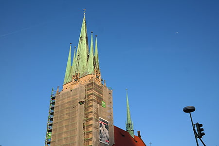 kyrkan, St georg, kyrkan av st george, Ulm, byggnad, arkitektur, tornet
