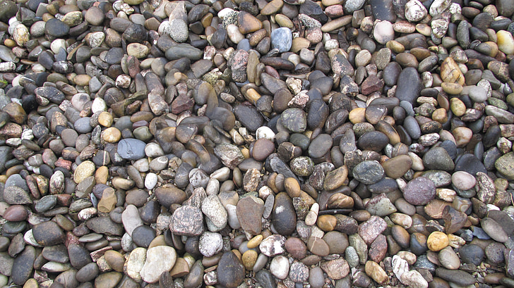 sten, Pebble, småsten, overflade, haven, terrasse, tekstur