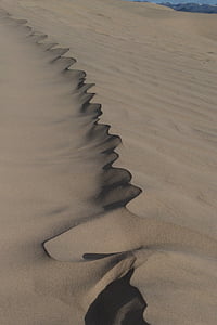 smėlio, šešėlis, smėlio kopos, kopos, paplūdimys, Zig-zag, Anotacija