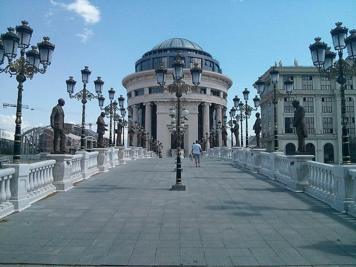 Bridge, City, kaupunkien, matkustaa, Makedonia, Skopje