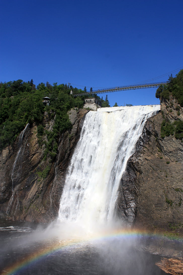 vattenfall, montomorency om, montomorency, Québec, Kanada, Rainbow