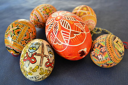 Великден, Великденско яйце, Деко, кокоши яйца, гъска яйце, изкуство, затвори