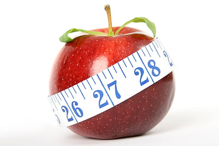 apetito praradimas, obuolių, kalorijų, viešojo maitinimo, vyšnia, closeup, spalvinga