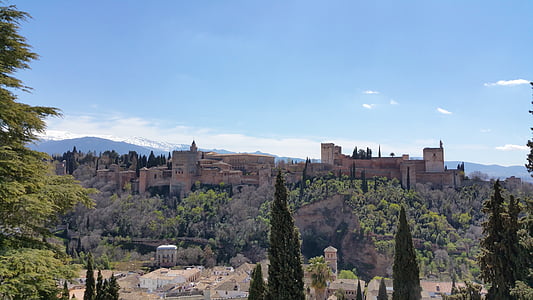 Alhambra, calat Galeri, Granada, benteng, Royal, Landmark, Castle