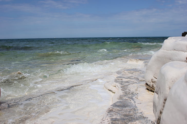 sea, waves, beach, water