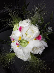flores, boda, ramo de la