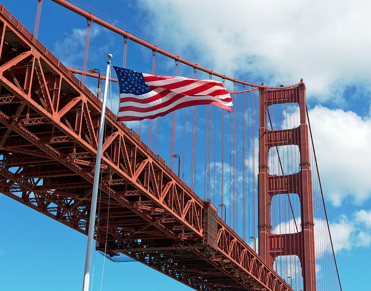 Golden Gate Brücke, Golden Gate Brücke golden gate, San francisco, Kalifornien, Frisco, Brücke, Hängebrücke