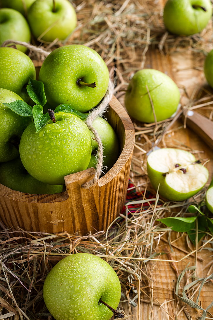 jablká, Apple, ovocie, Tabuľka, letné, úroda, zrelé