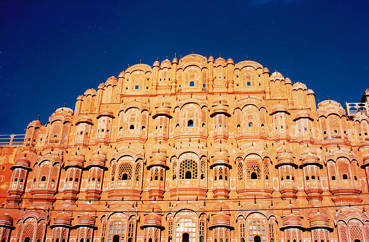 Hawa mahal, Palace, Jaipur, Rajasthan, lenyűgöző, gyönyörű, India
