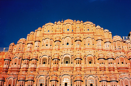 Hawa mahal, Palace, Jaipur, Rajasthan, ohromujúci, krásny, India