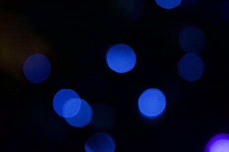 bokeh, abstract, background, blur, dark, blue
