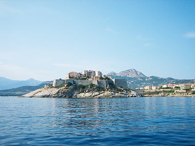 Calvi, Cytadela, Korsykański, morze