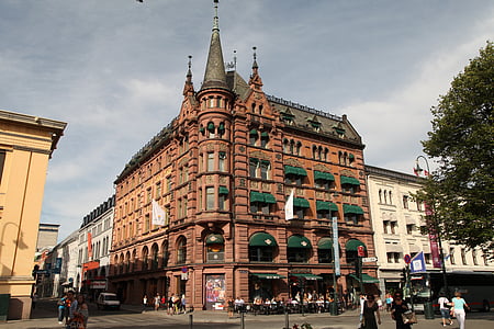 Norja, Oslo, Karl johan street, City, kaupunki, historiassa, pääoman