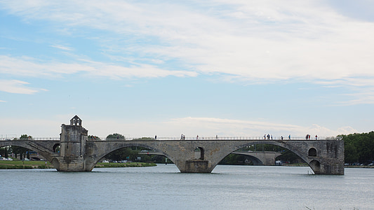 pont saint bénézet, pont d'avignon, rhône, avignon, ruin, arch bridge, historic preservation