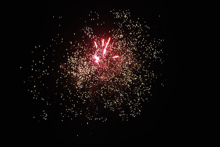 focuri de artificii, noapte, shot, pirotehnie