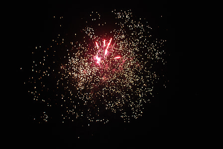 fireworks, night, shot, pyrotechnics