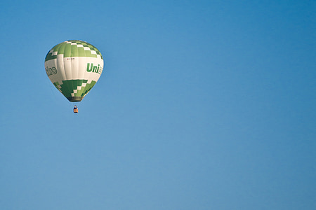 Ballon, Laufwerk, fliegen, Himmel, Heißluftballon, bunte, Übersicht