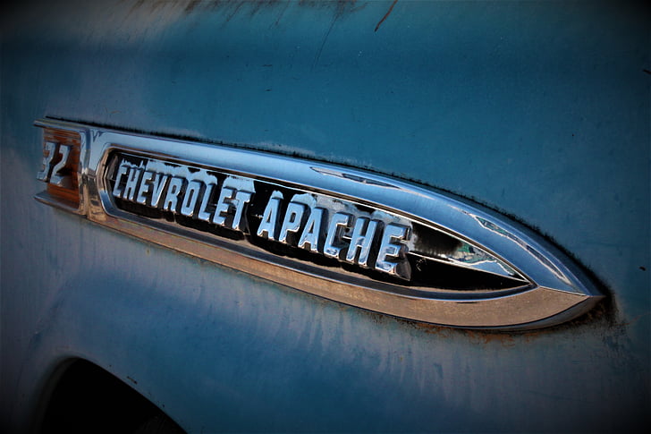 American lastebil, Chevrolet, Chevrolet apache, lastebil emblem, bil emblem, nostalgi, bil
