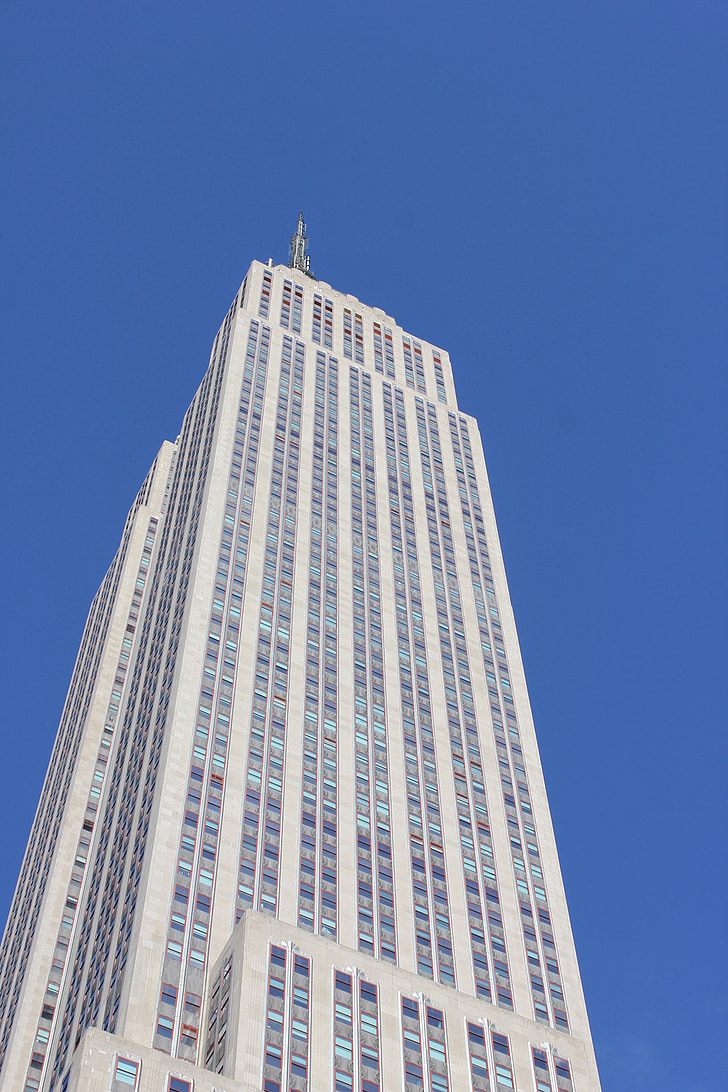 wieżowca Empire state building, Nowy Jork, new york city, Manhattan, NYC, NY, budynek