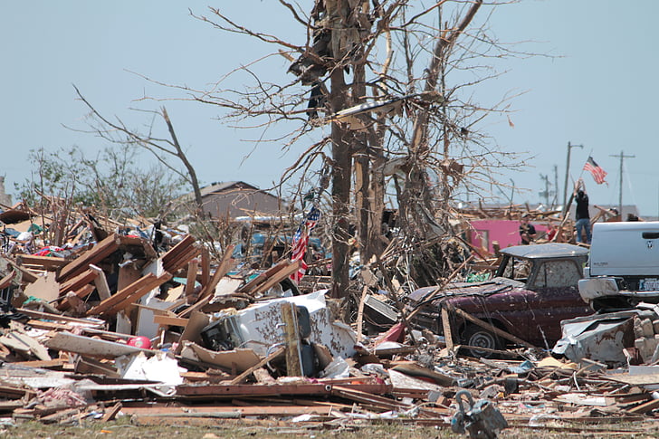 Moore, Oklahoma, tornádo, katastrofa, zrúcanina, prírodné katastrofy, devastácie